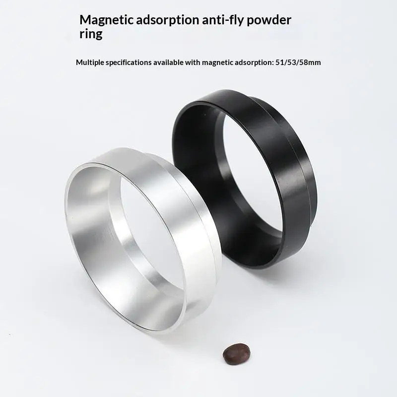 Universal Magnetic Coffee Receiving Ring Anti-Splash Coffee Powder Dosing Ring Distribution Quantitative Accessory 51/53/58mm