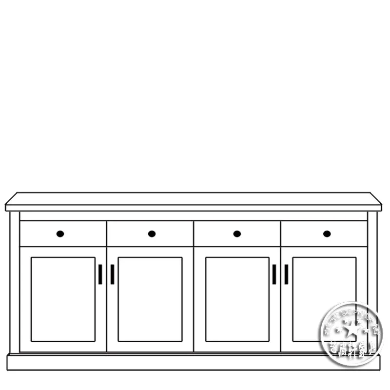 TAO  Nordic sideboard, American marble kitchen, island counter, operation cabinet, living room