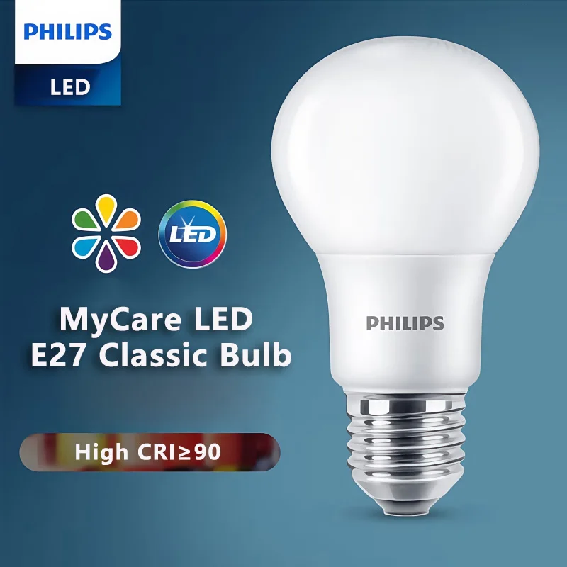 Philips LED Bulbs E27 MyCare A Light 8W 10W 12W 3000K 6500k White EyeComfort Lamp 220V-240V Original LED Indoor House Bulb, 1x