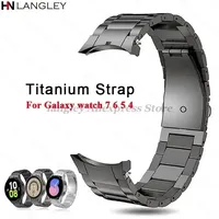 No Gaps Titanium Metal Strap For Samsung Galaxy Watch 7/6Classic 40mm 44mm 43mm 47mm 5Pro 45mm Watch 4Classic 46mm 42mm Bracelet