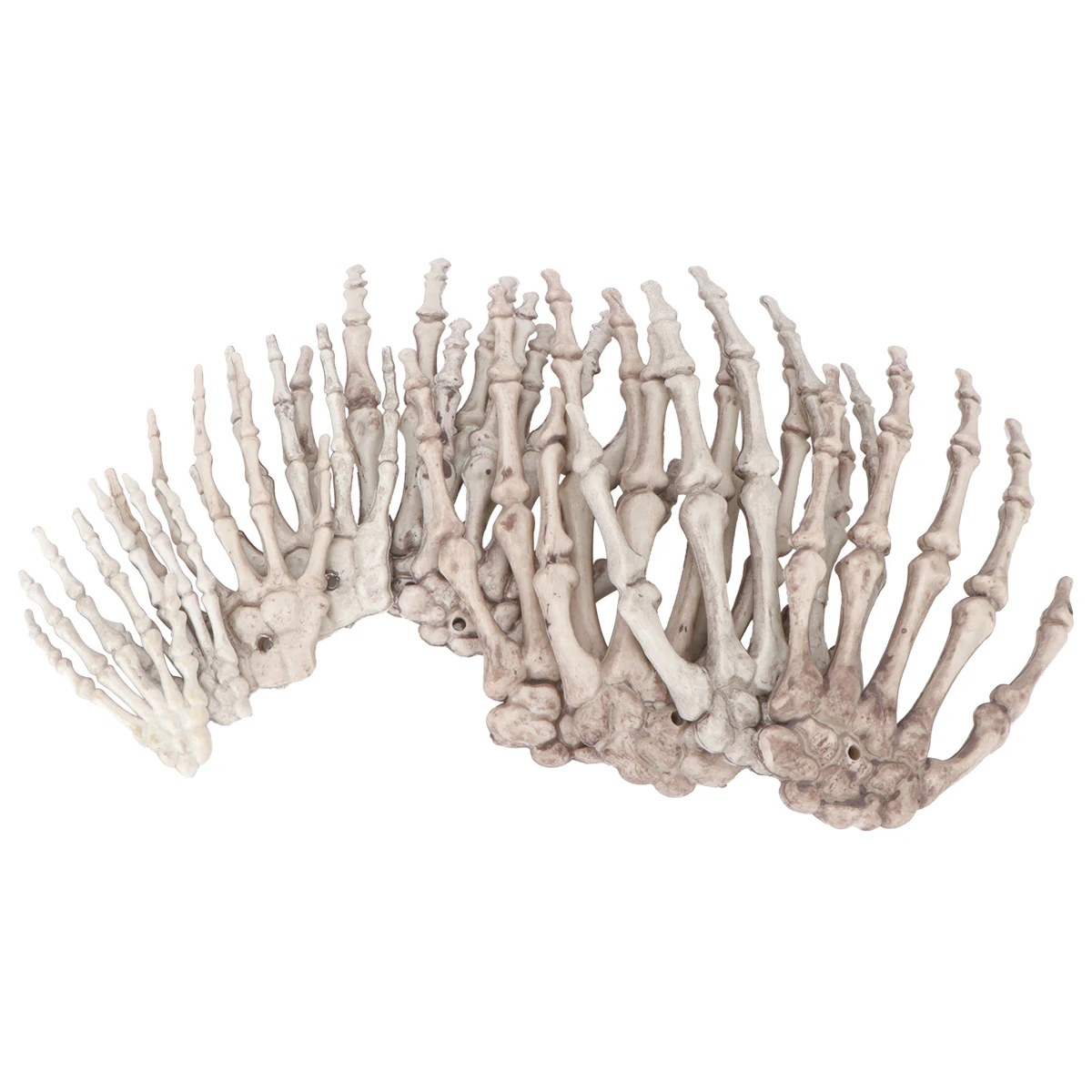 

5 Pairs Realistic Skeleton Hand Props Durable Halloween Scary Garden Decor Party Decoration Accessory