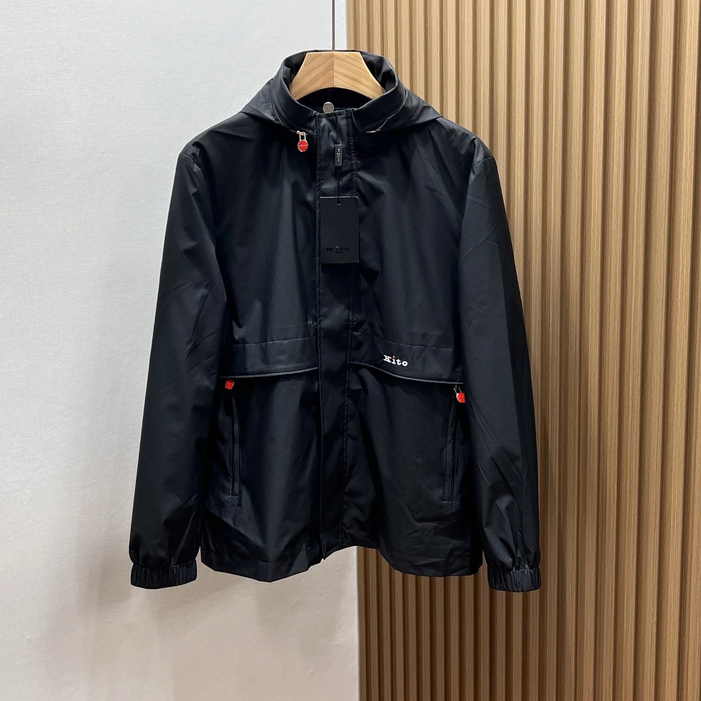 

Ktion 25aw Solid Color Casual Windproof Men's Hooded Jacket