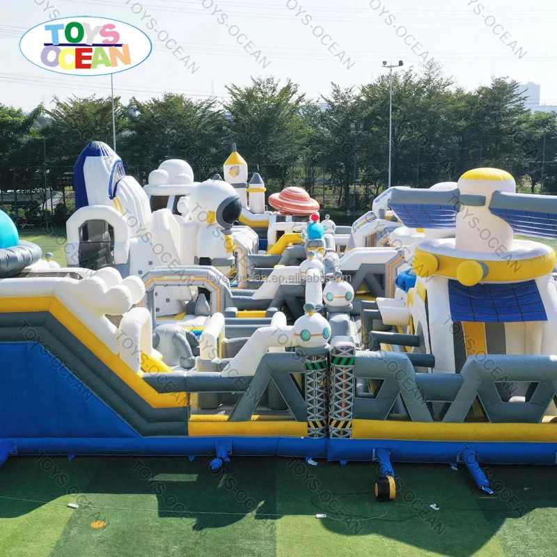 Factory Customized Commercial Large Amusement Park Trampoline Slide Kids Inflatable Playground for Sale
