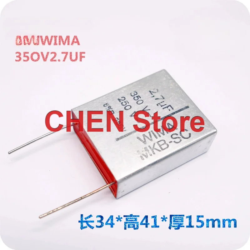

2PCS/lot original Germany WIMA MKB-SC 2.7UF 350V 250VAC P28mm Audio frequency coupling capacitor 2U7 350vdc Free Shipping