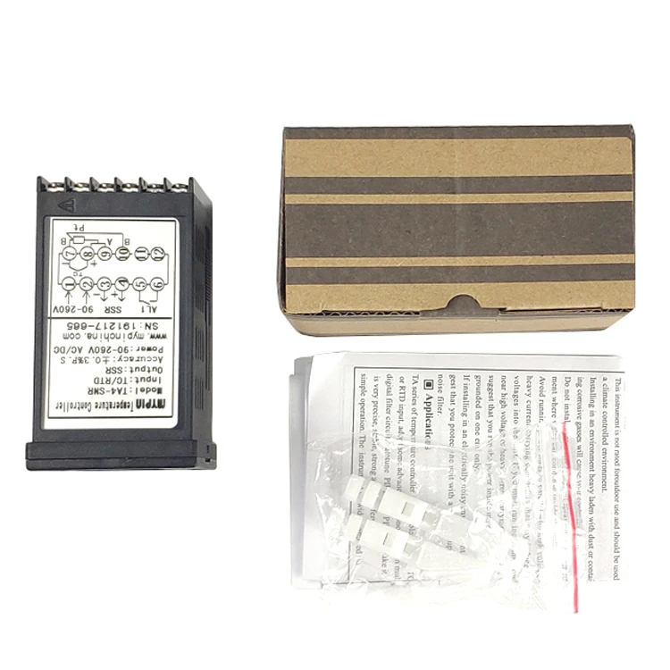 MYPIN (TA4E-RNR) 24V DC Power Auto-tuning PID Heating Cooling Temperature Controller IP56 Serial Port Led Display ABS Plastic