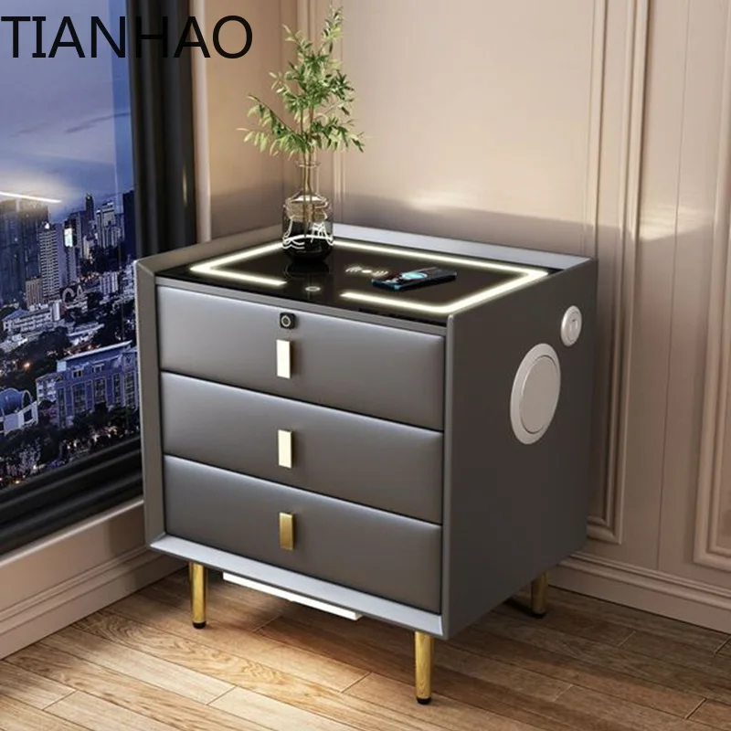 Intelligent Bedside Table with Wireless Charging Creative Multi-Functional Infrared Sensitive