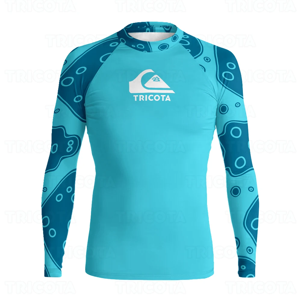 

TRICOTA Men Surfing T-Shirts Uv Sun Protection Shirt Long Sleeve Swimming Surfing T Shirt Surf Long Shirt For Men Beach Swimwear