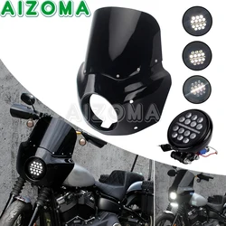 For 2020-2022 Harley Softail Low Rider S 114 117 FXLRS Club Style 5.75 inch LED Headlight Fairing Motorcycle 11