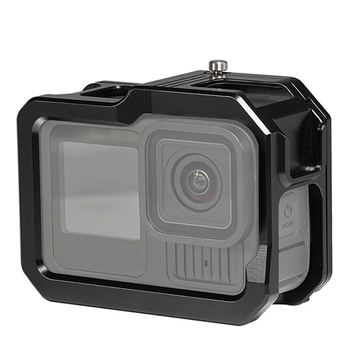 DT77 Magnetic Camera Cage Quick Release with Cold Shoe Mount Protective Frame Aluminium for GoPro 13/12/11 Action Camera