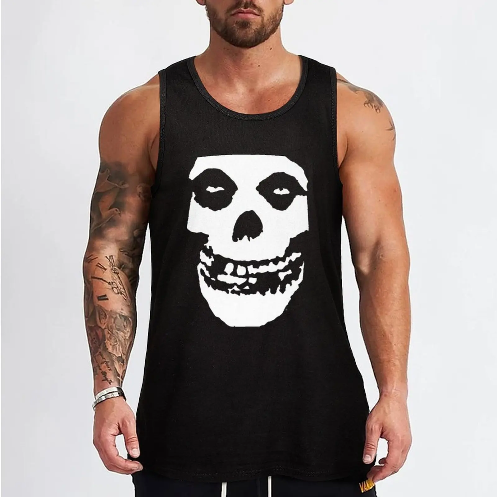 Misfits Classic Tank Top Sweat Wicking Tank Top Gym Workout Quick Dry Shirt