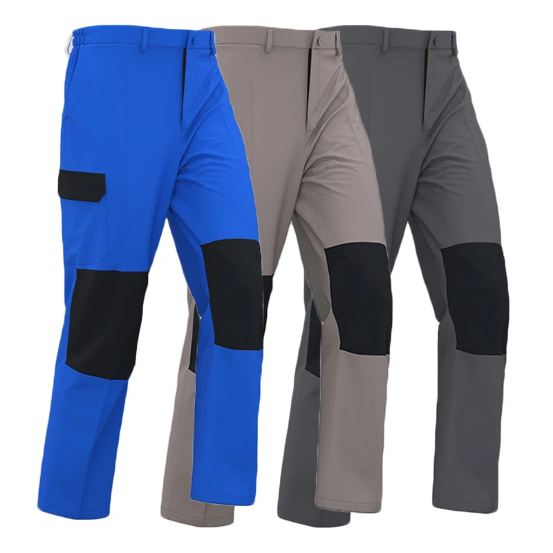 

2025 Men's Work Pants Wear-Resistant Mechanic's Uniform Summer Autumn Cargo Trousers Auto Mechanic Electrician Workshop Trousers