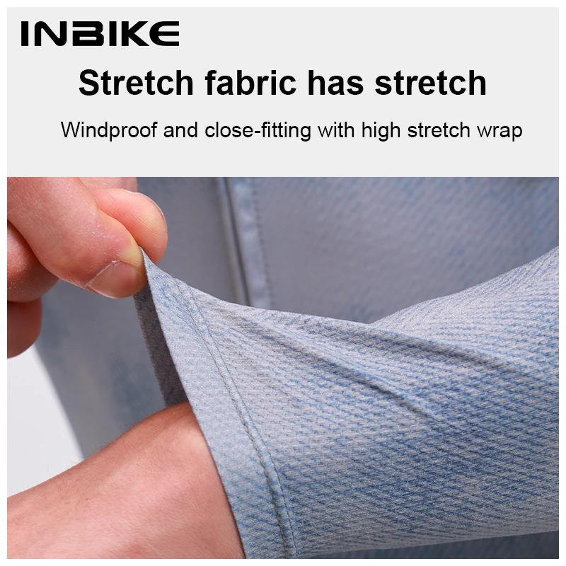 INBIKE New Men's Cycling Suit Thin Long Sleeve Road Bike Suit Sun Protection Breathable MTB Outdoor Cycling Sports Shirt