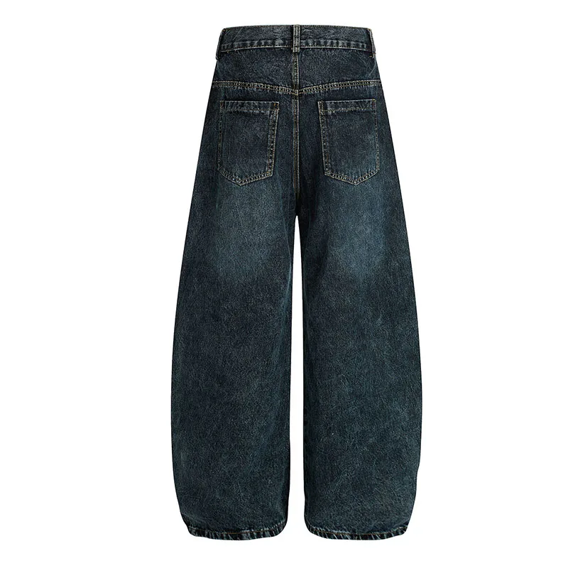 Hi Street Star Patchwork Jeans Pants Harkuju Vintage Casual Denim Trousers For Male Hip Hop