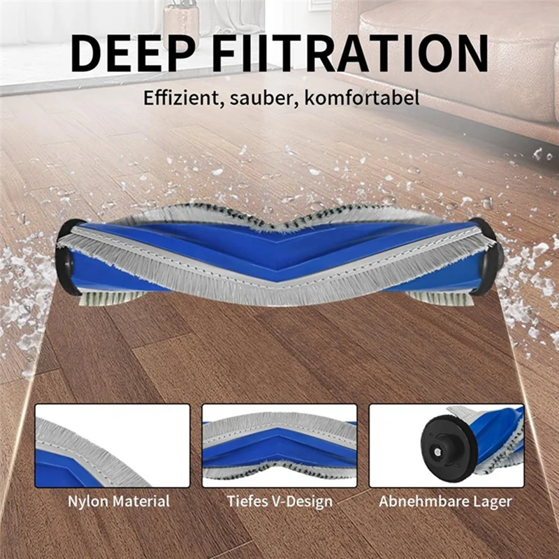 ABRG-Spazzola laterale principale Panno per mop per Ecovacs T30PRO/T30MAX Accessori Filtro sacchetto per la polvere