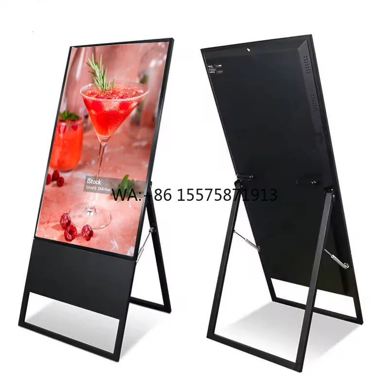 Small A-Frame Digital Signage for Restaurant Advertising for Supermarket Use with SDK Function for Small Space