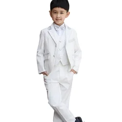 High Quality Children Wedding Blazer Clothing Set Costume Birthday Casual Formal Boy Suits For Wedding 5 PCS Set F1005