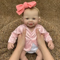 Full Body Silicone Vinyl Girl 50CM Vivienne Reborn Doll Handmade Painted Bebe Reborn Dolls Waterproof Toys For Kids Gift Muñecas