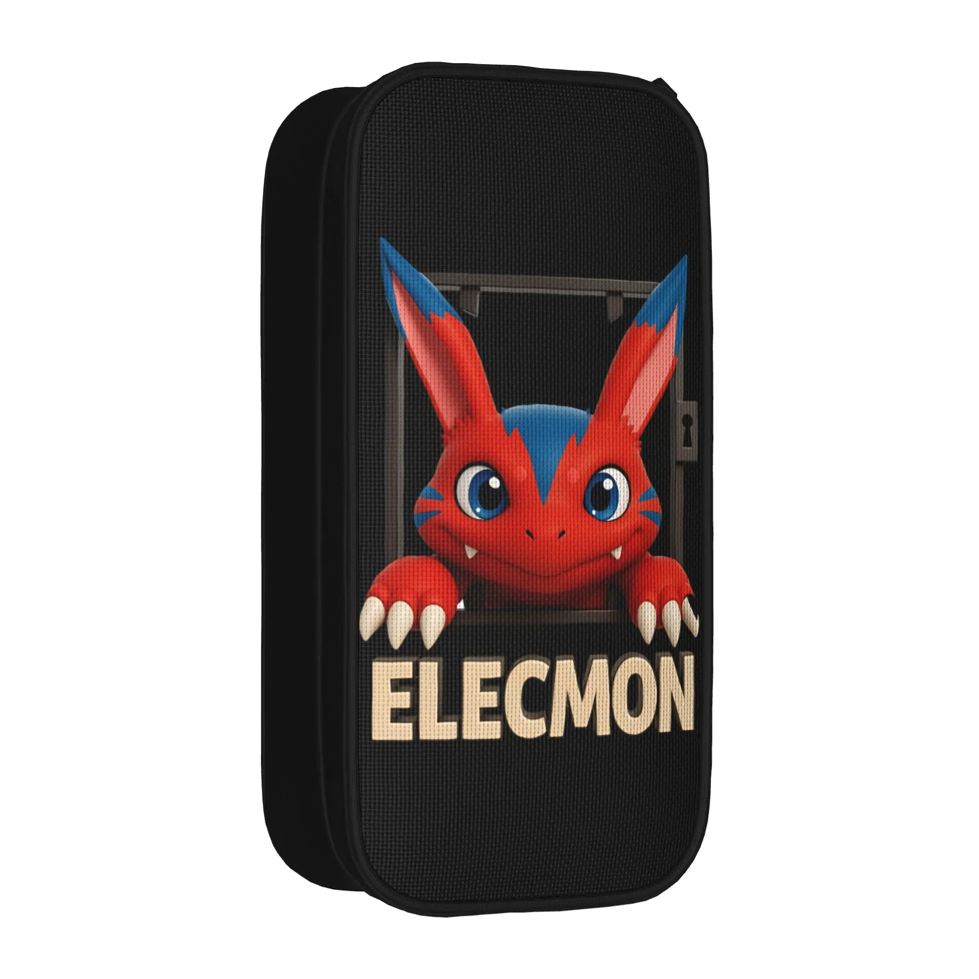 

Large Capacity Pen Box Digital Monster Digimon elecmon Office Supplies Double Layer Pen Case Girl Makeup Bags Amazing Gift