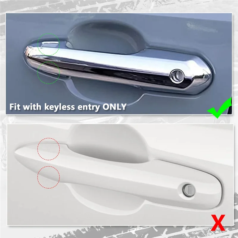 

L10A Exterior Door Handle Cover+Door Bowl Cover Trim For Toyota RAV4 2020-2025 Car Accessories Black