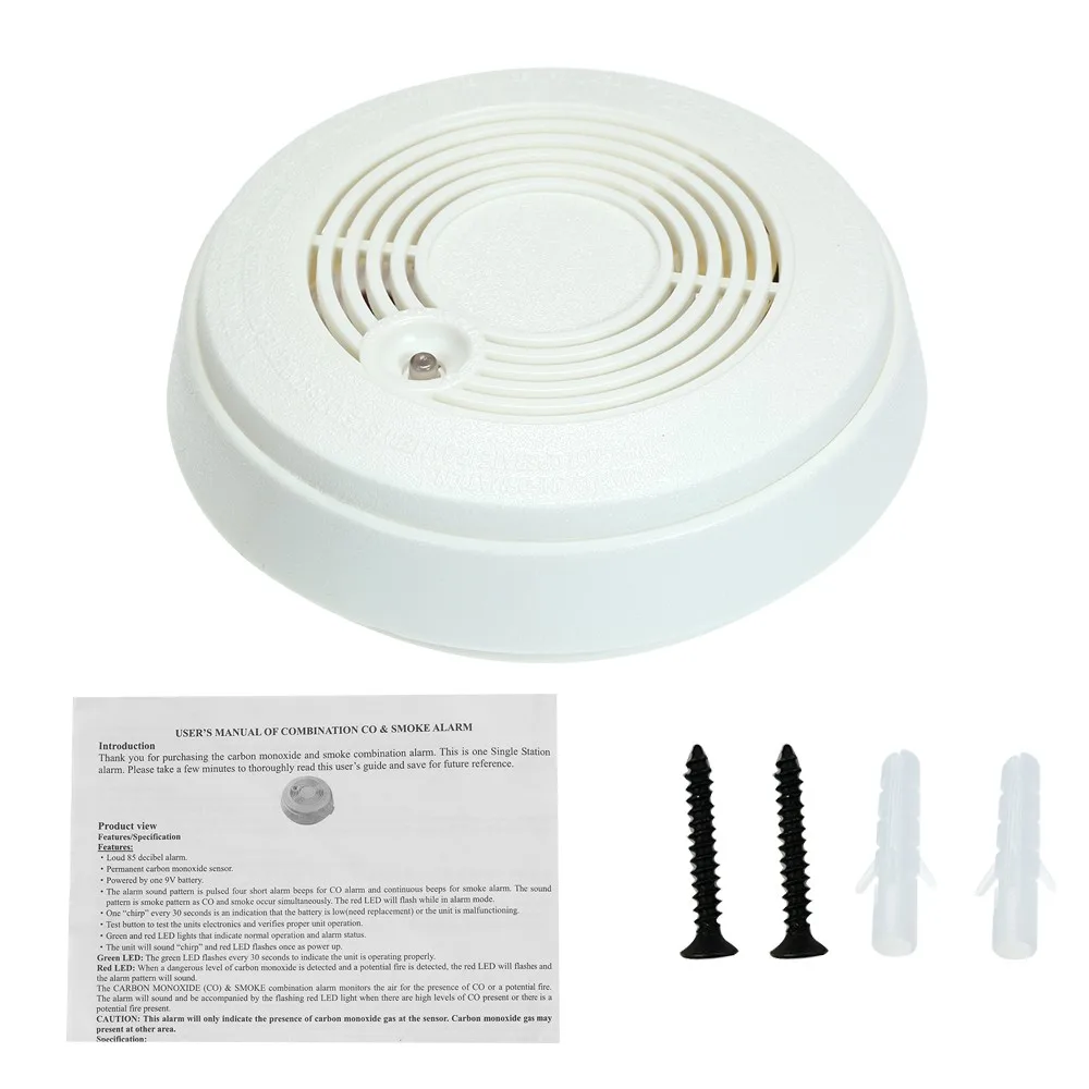 Schnur loser eigenständiger drahtloser Co-Gassen sor und Rauchmelder
