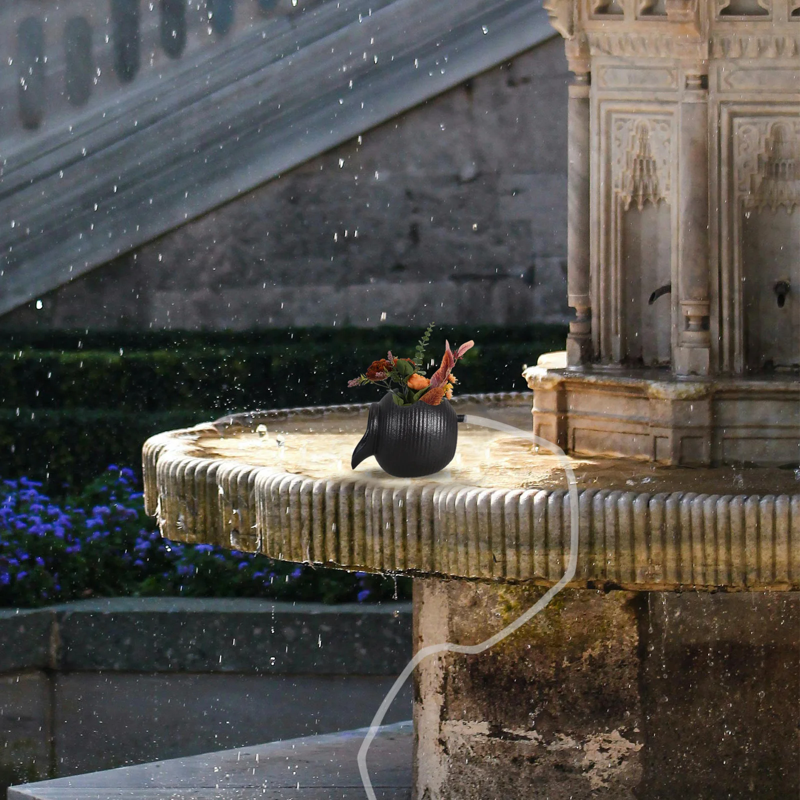 

Circulating Waterfall Ceramic Jar Open Top for Hydroponic Plants Indoor Outdoor Fountain Garden Pond Spitter Home Decor