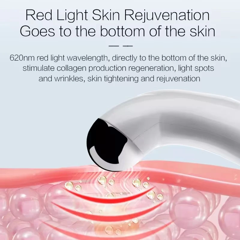 Microcurrent Massager Face Lift Apparaten Rood Licht Therapie Huidverzorgingstool Huid Aanscherping Rimpel Verwijderaar Gezicht Massageapparaat