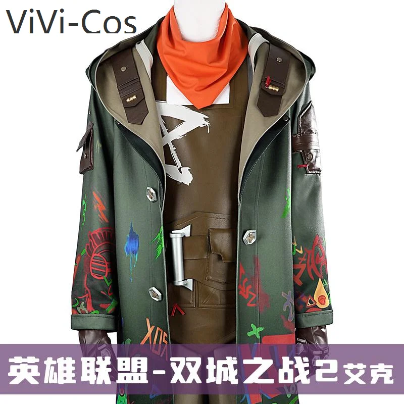 ViVi-Cos Lol Battle Of Two Cities 2 Ekko Cosplay Costume Cos Game Anime Party Uniform Hallowen Play Role Clothes Clothing