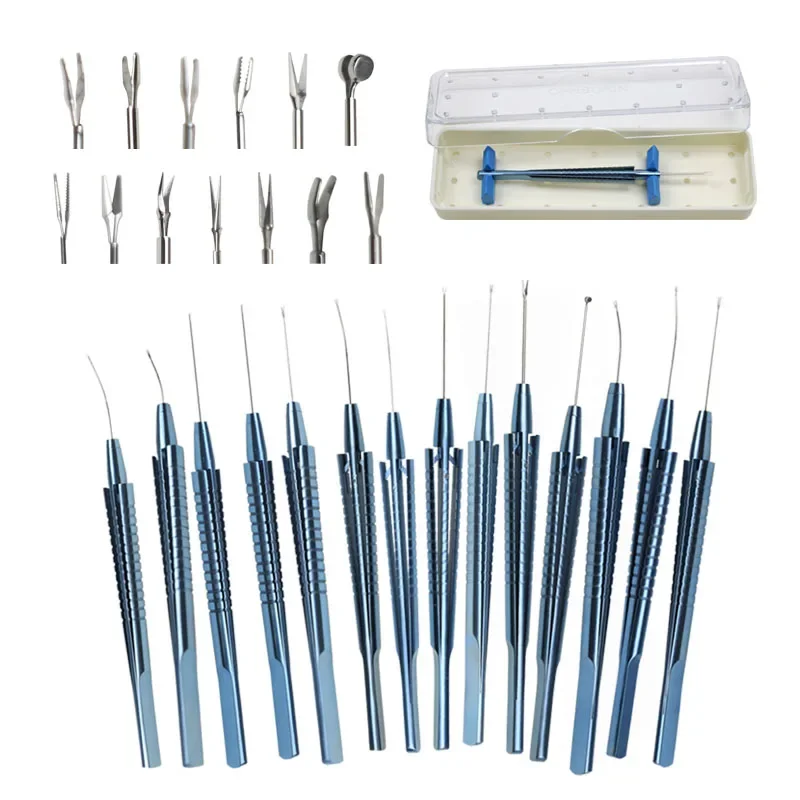 

GREATLH Capsulorhexis Forceps Titanium Alloy Retinal Forceps Autoclavable Ophthalmic Micro Instrument