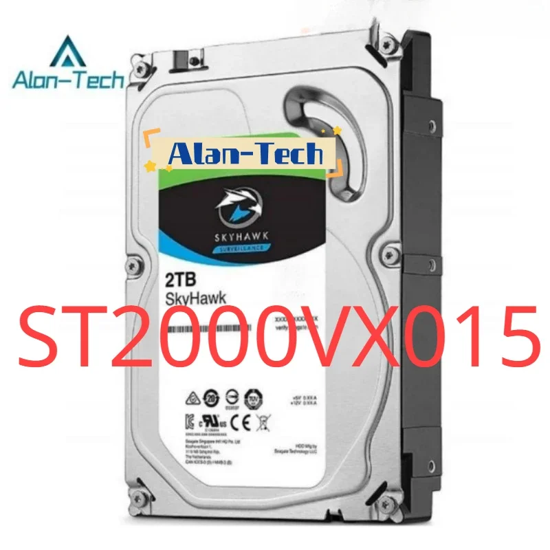 SkyHawk 데스크탑 컴퓨터, Sea-gate ST2000VX015, New Eagle 2T 모니터링, 2TB, 256MB, 3.5 인치, 5400RPM SATA 감시 내부