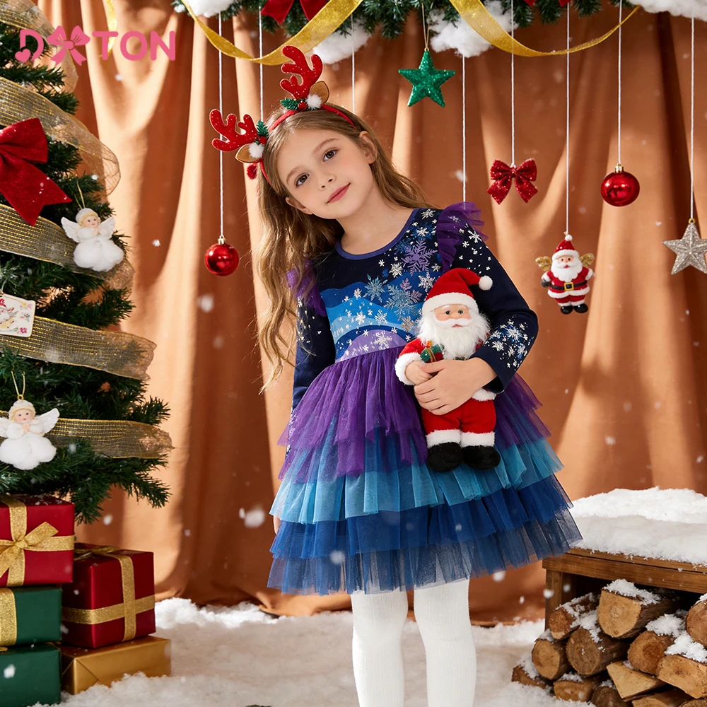 Winter Clothing Toddler Girl - DXTON Kids Girls Princess Dress Snowflakes