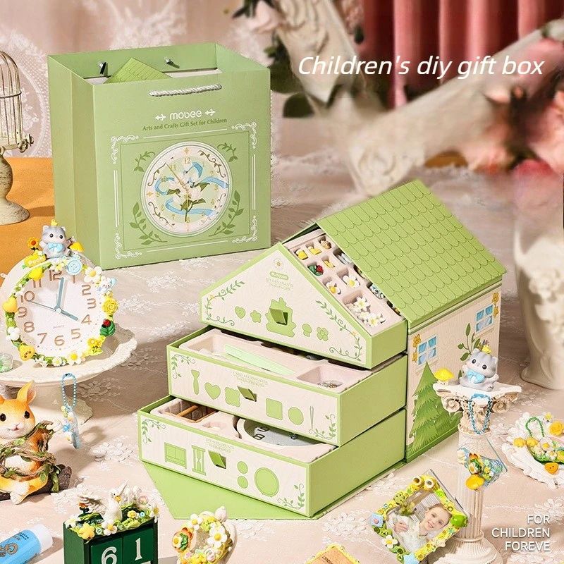 DIY Craft Kit House for Kids 8+ 265PCS Creative Decoration Set with Photo Frame Clock Hourglass Craft Girls Birthday Gifts