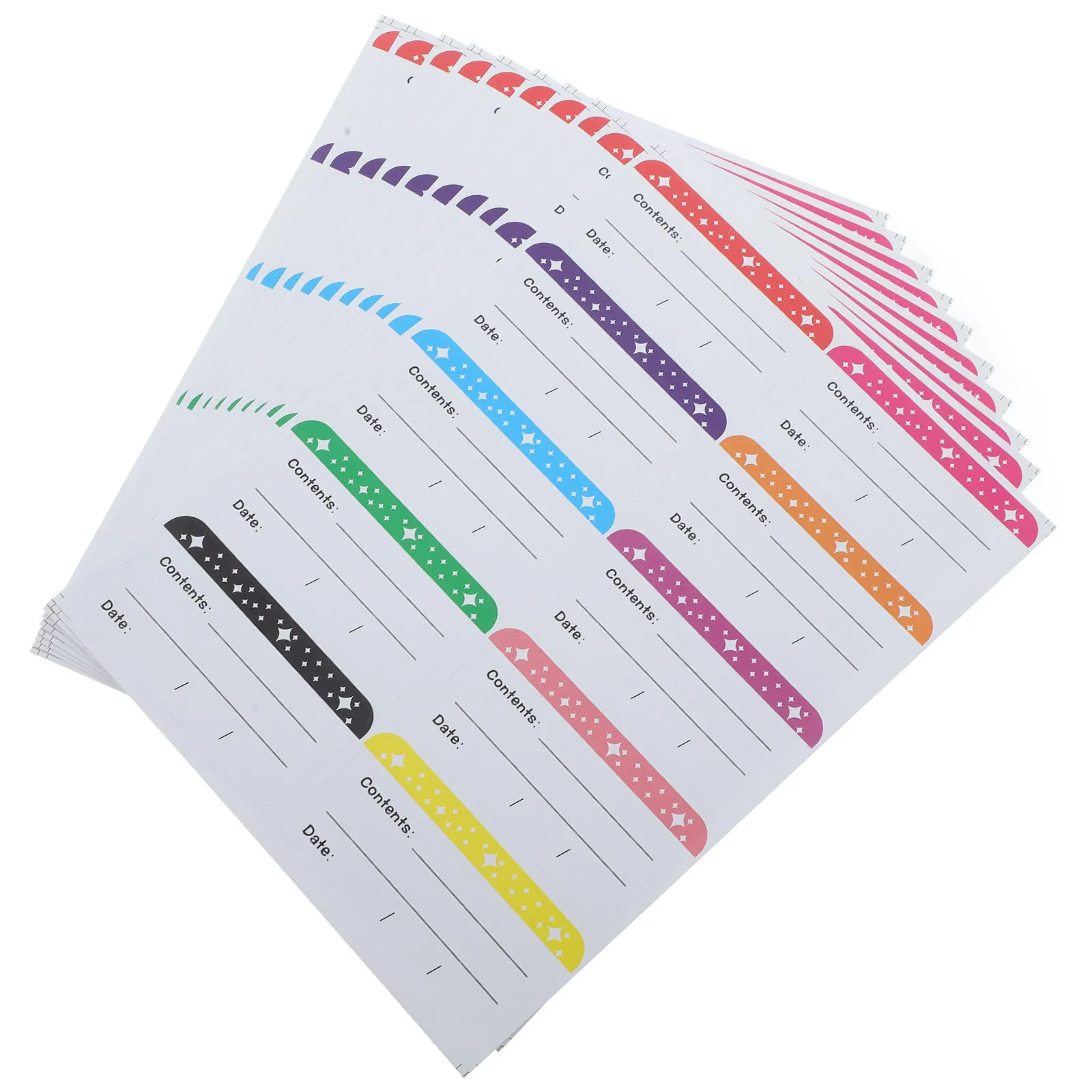 

50 Sheets Waterproof Freezer Labels for Food Containers Pantry Spice Jars Refrigerator Storage Date Stickers Removable Easy Peel
