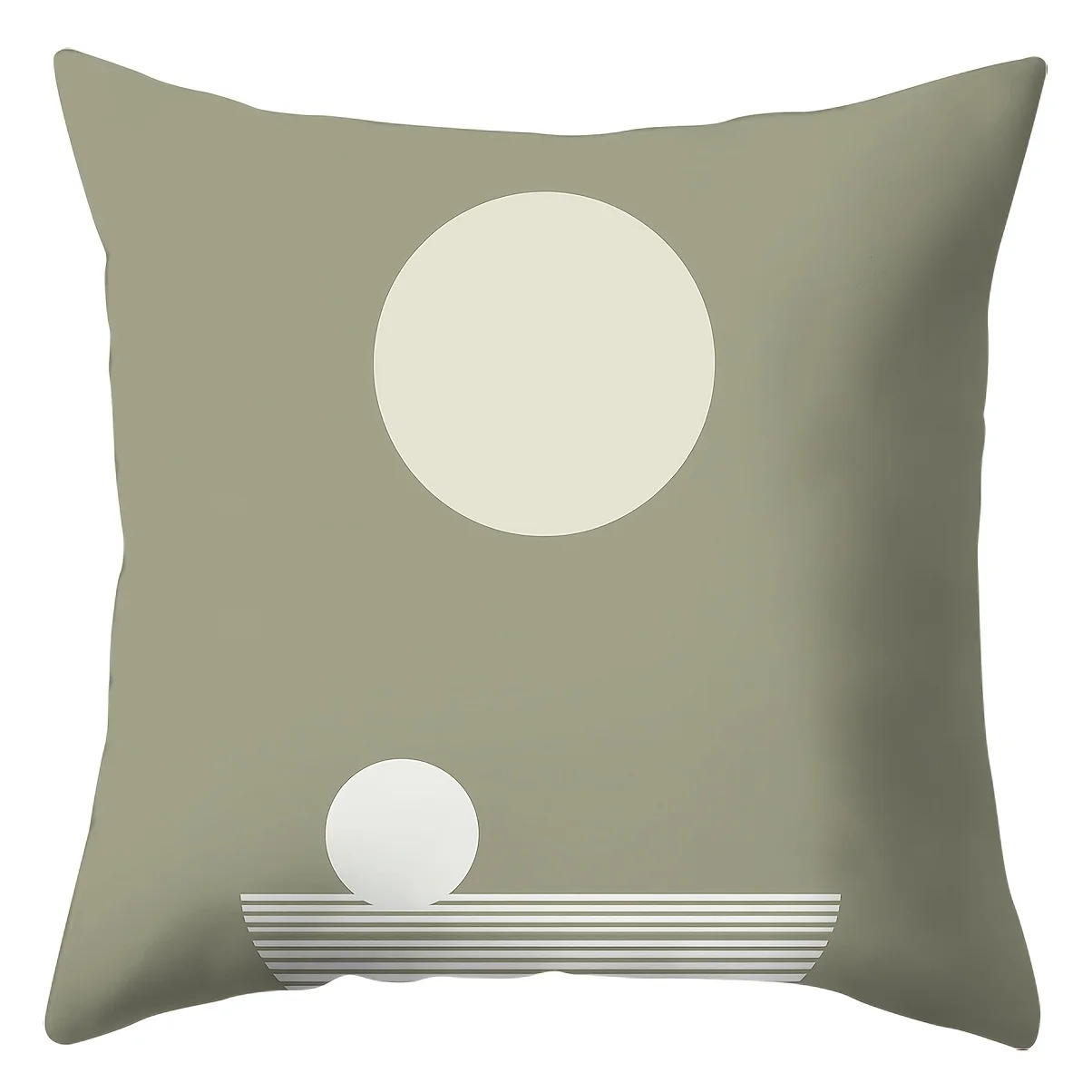 Juego  4 fundas  almohada  primavera y verano con un diseño geométrico ver, disponibles en tamaños  40.64 X 40.64 cm,
