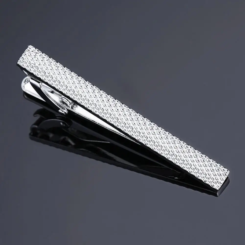 Resistente ao desgaste Delicado Reutilizável Tie Clip para Marido, Superfície Lisa, Tie Acessório, Estável