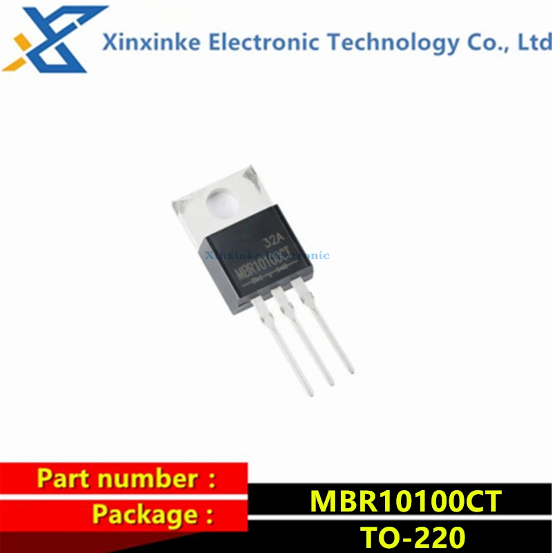 5PCS MBR10100CT TO-220 100V 10A  Schottky Rectifier Diode