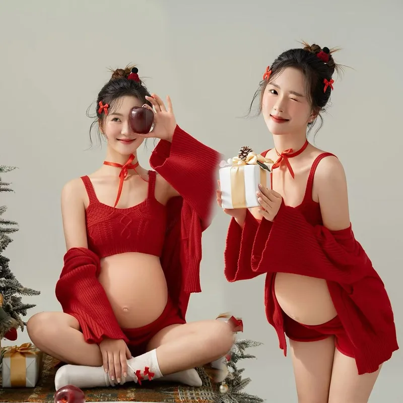 

2025 New Pregnant Women's Photography Clothing Photography Photos Big Belly Pregnant Women's Photography Clothing