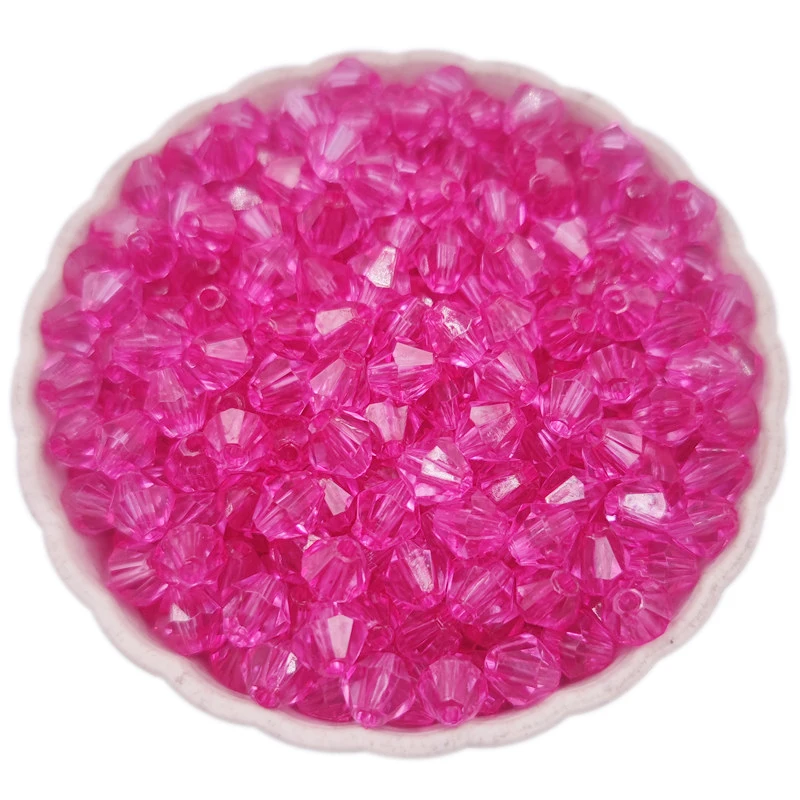300 Teile/satz 4mm/5mm/6mm/8mm Transparent Candy Farbe Spike Acryl Lose perlen Für Halskette Armband Schmuck Machen Großhandel