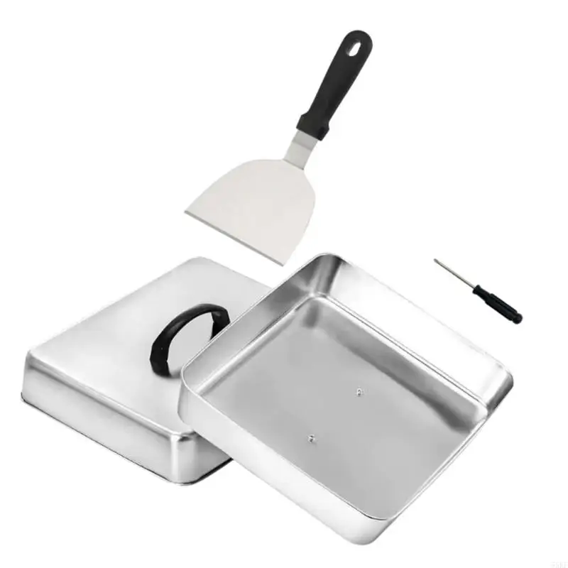 Metal Basting Cover with Top Handle for Flat Top Cooking, Warming and Covered Meals During Camp or Family Use 55KF