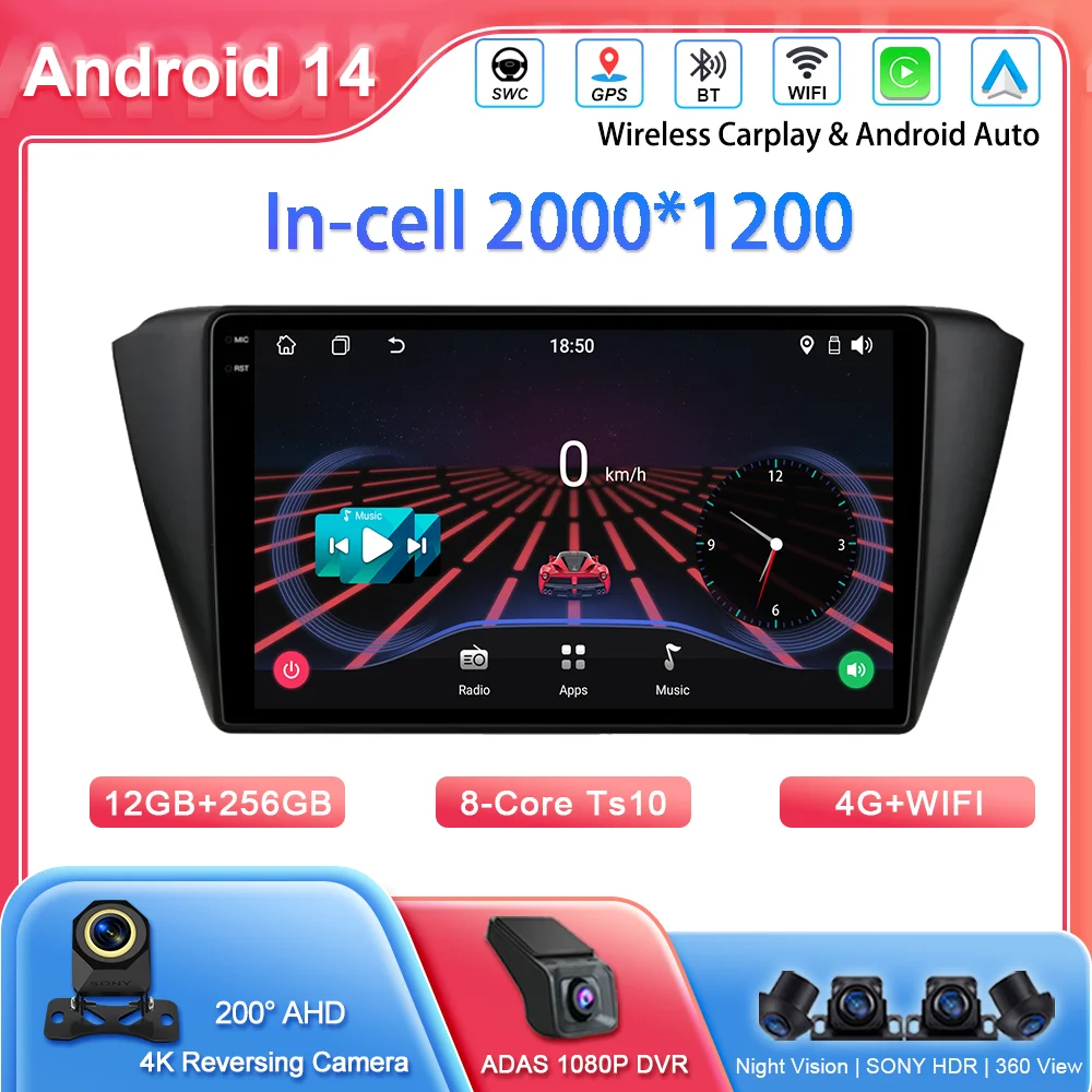 

Android Car Radio For Skoda Fabia 3 III 2015 2016 2017 2018 2019 Auto Multimidia Video Player Touch Screen 2din Stereo Head Unit