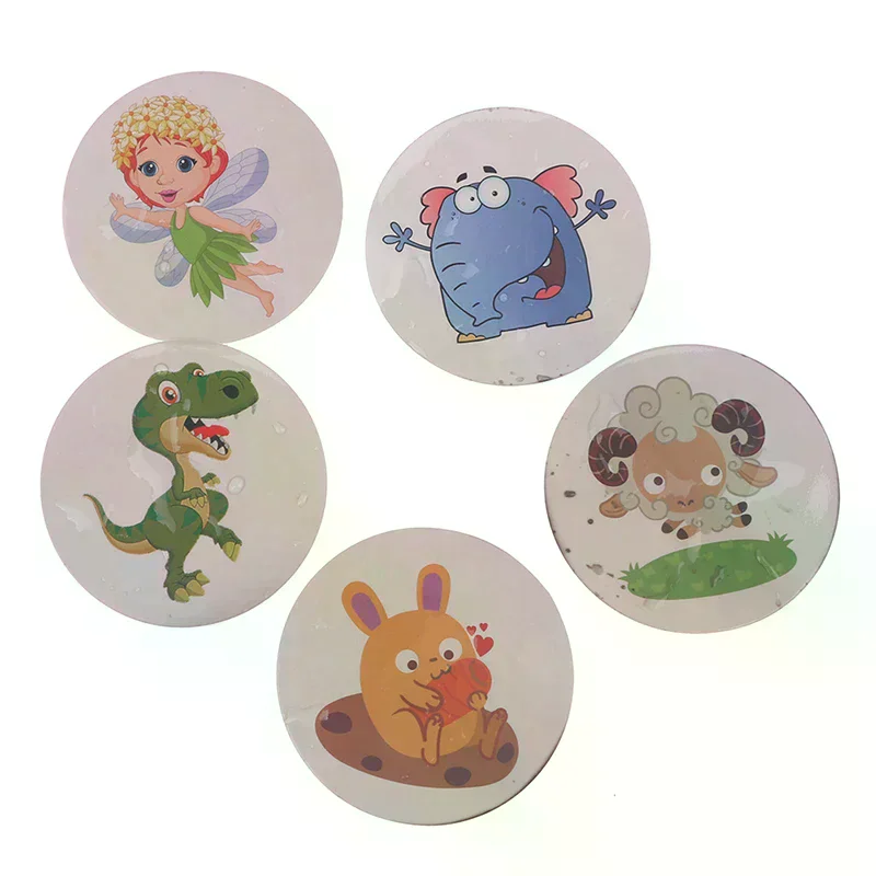 1 ensemble d'autocollants de toilette thermochromiques à couleur changeante, autocollant de formation pour urinoir, autocollant imperméable à couleur changeante pour pot d'enfant