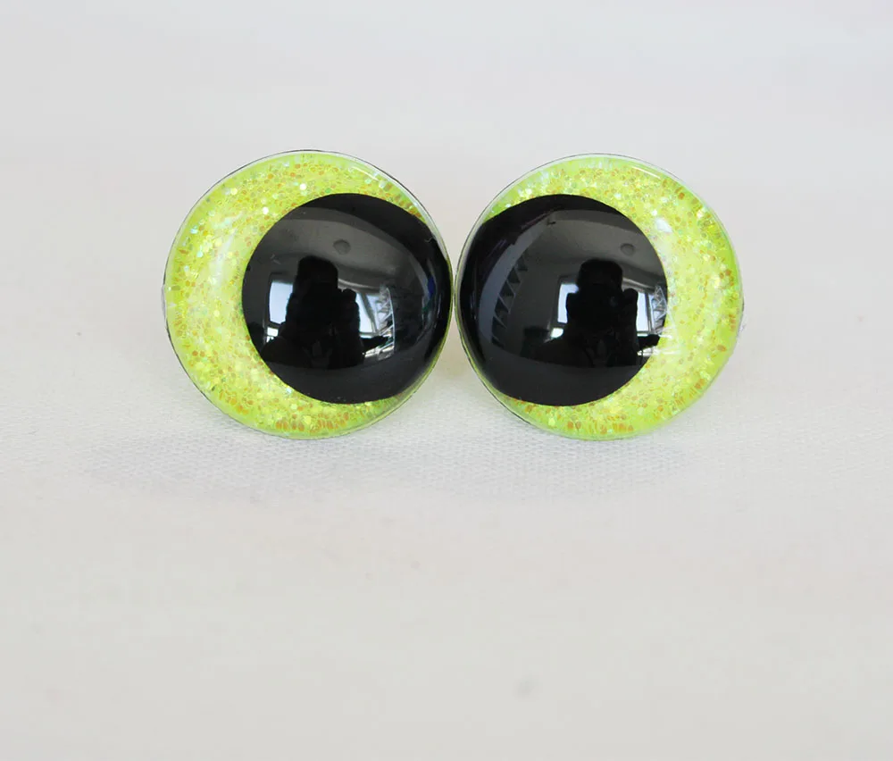 

500pcs 14mm 16mm 18mm 23mm 28mm comical Round glitter toy eyes funny eyes With handpress washer FOR eyes---C11