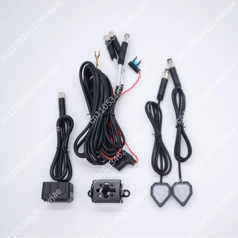 Motorcycle Safety Radar 77GHz, All-Round Blind Zone Monitoring, 50M Detection for Lane Change Assistance