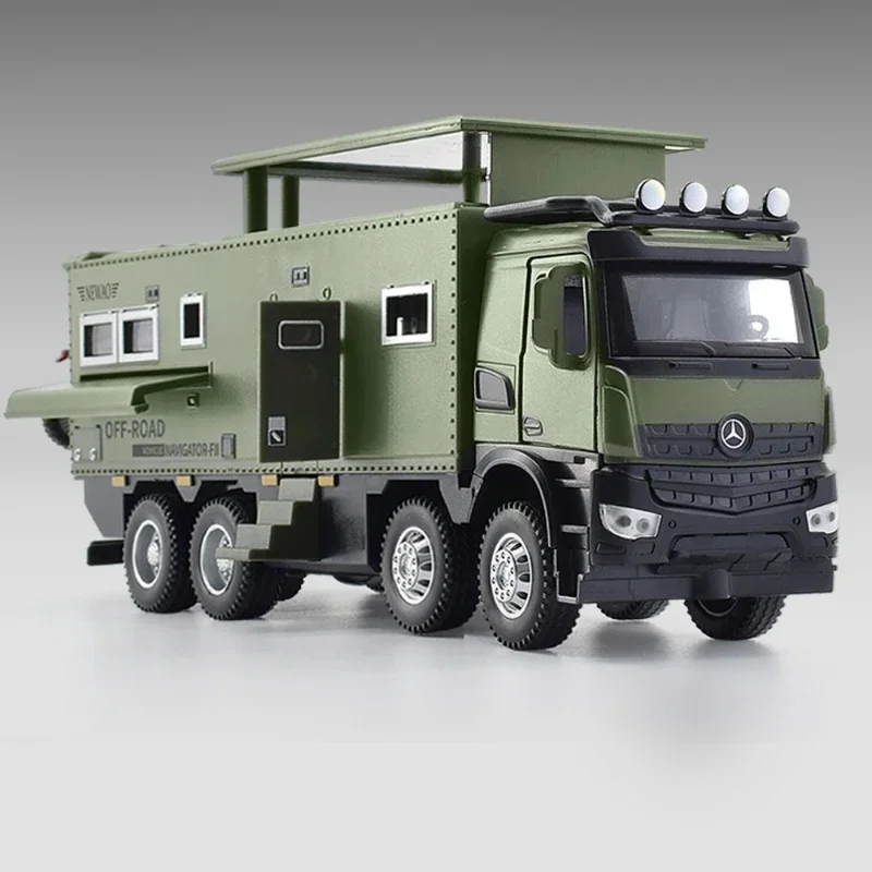 1/24 Scale Benz Nomadism Off Road RV Car model Alloy Diecast Toy Vehicles Kids Boys Birthday Gift Collective Voiture Home Decor