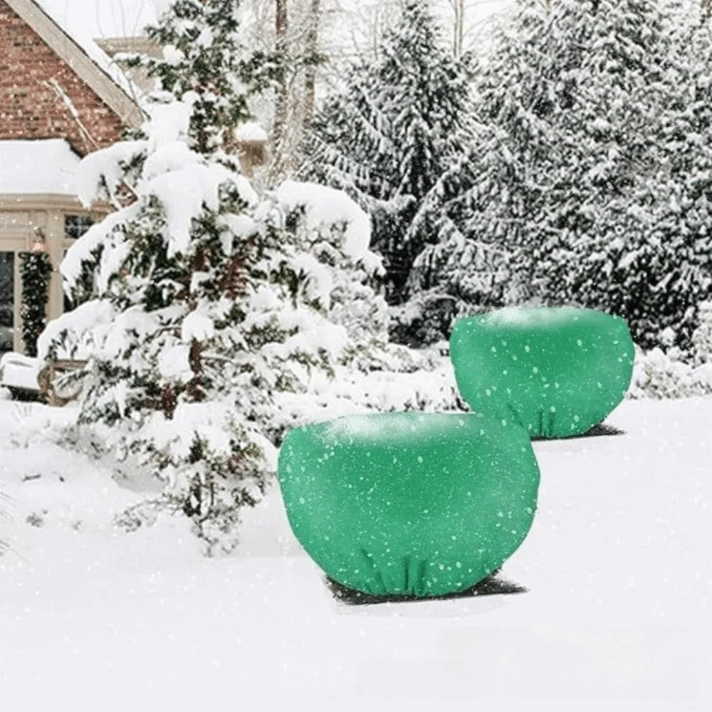 Reusable Plant Covers Round Shape Non-woven Tree Freeze Protection Winter Protection Drawstring Closure Frost Blanket