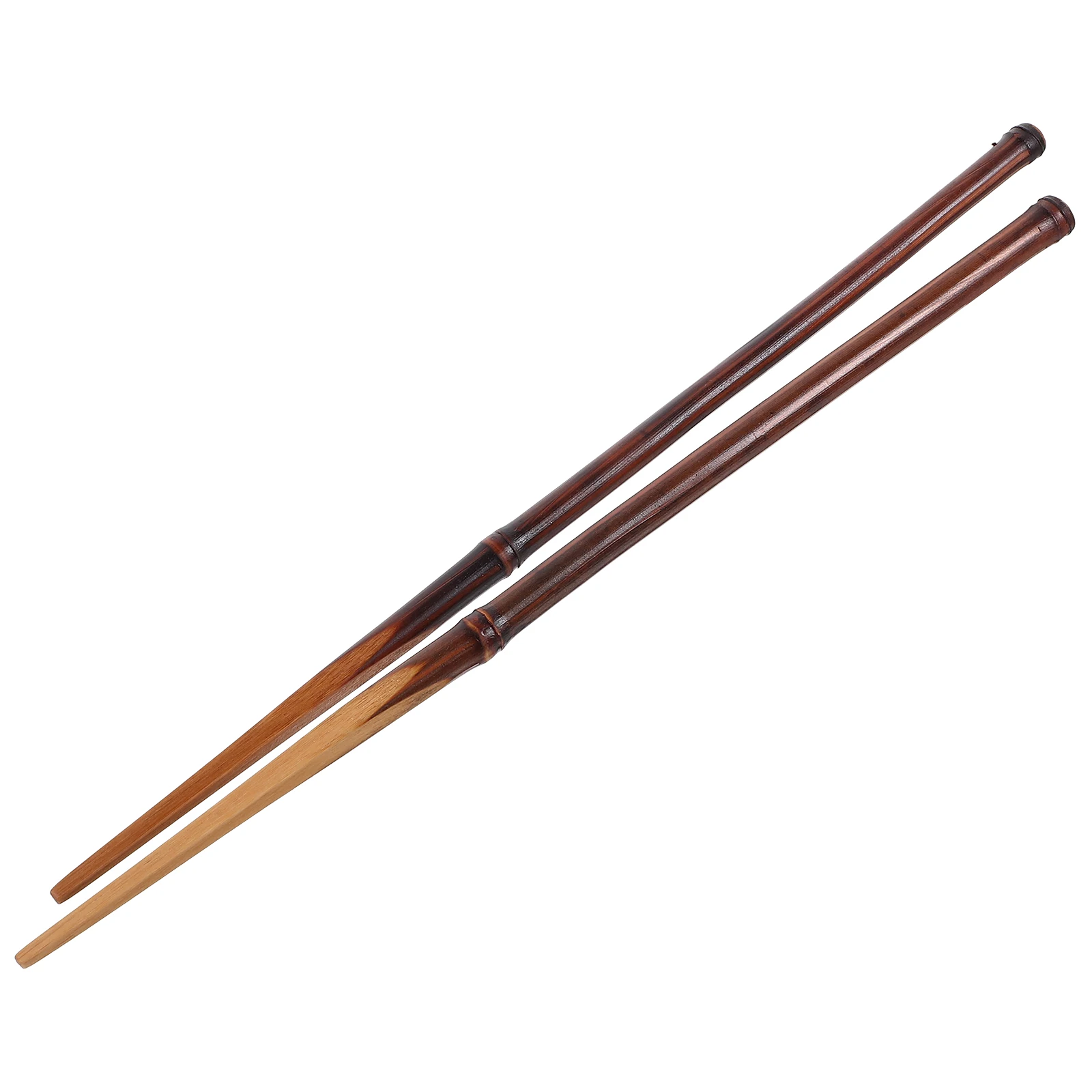 

2PCS AntiSlip Bamboo Chopsticks Reusable Light Compact Daily Use Cooking Ramen Household Dinner Supplies Storage Rack