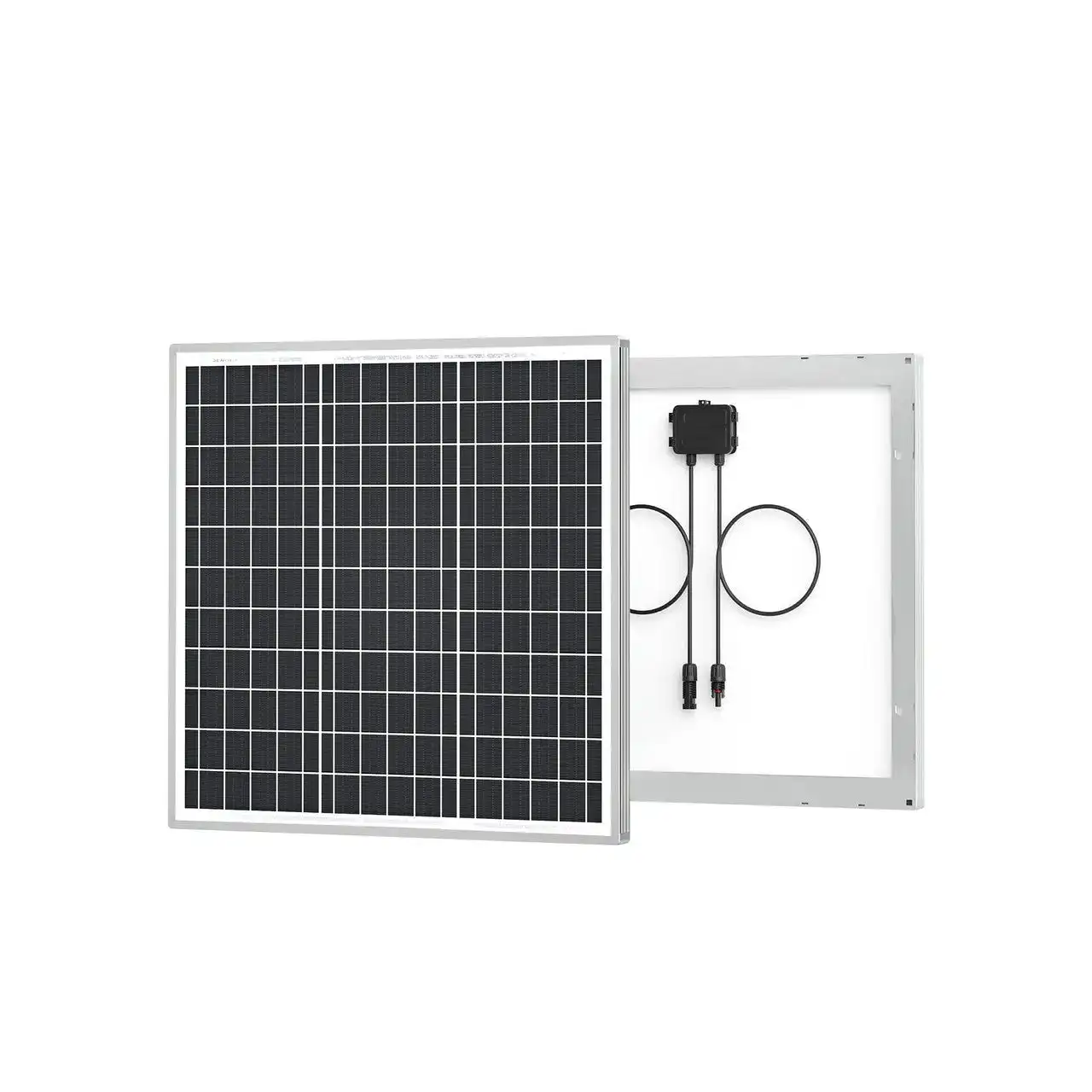 Renogy 50W 12V Monocrystalline Solar Panel for Boat RV Marine, 50 Watt 12 Volt Rigid Solar Panel Charger, Off-Grid Solar System with MC4 Connector, Compact Solar Module for Camper Van Shed Battery Charging