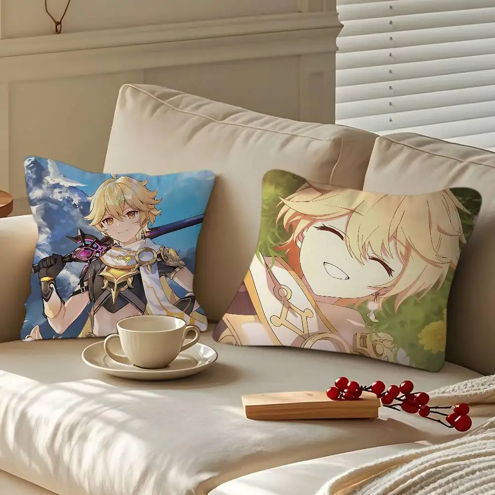 غطاء وسادة A-aether GI غطاء وسادة قابل للإزالة وقابل للغسل - كتان ناعم لجميع المواسم