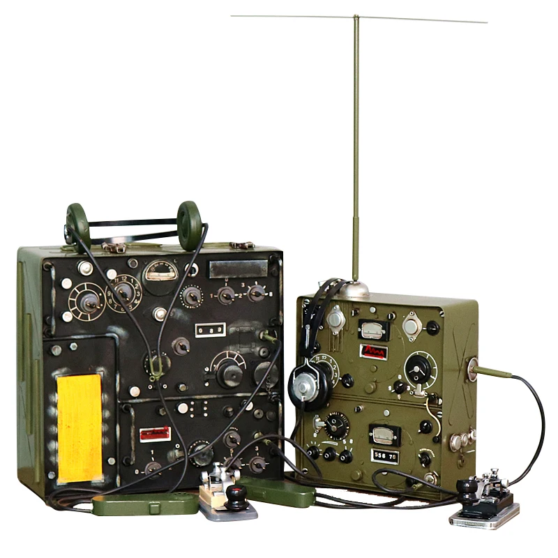 

Подходит для ретро старомодной телеграфной модели из кованого железа, старомодная имитация радиостанции, передатчик, орнамент, старый