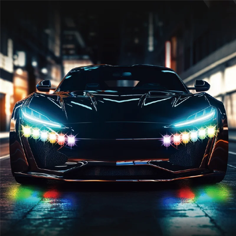 ABZW Wireless LED Drone Strobe Light For Motorcycle Car Bike 2.4G Remote Control Flash Warning Light Signal Light