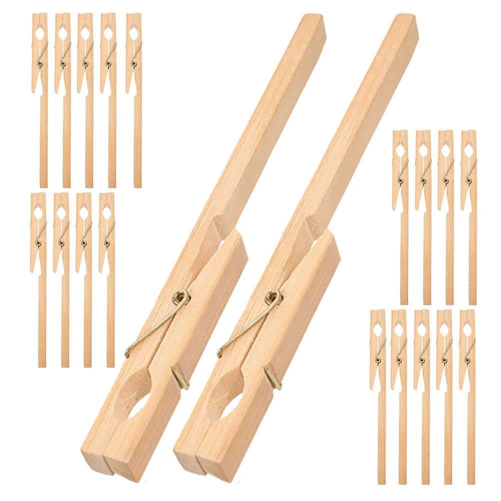 

20pcs Test Clamp Bamboo Test Tube Clips For Lab Use Glass Tube Holder Fixing Clip Tool Experiment Clamps Teaching Equipment